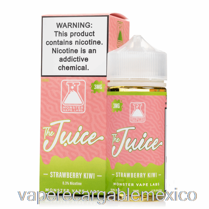 Vape Recargable Fresa Kiwi - El Jugo - 100ml 0mg